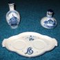Zenith Gouda Bols Decanters Plate Set Delft Holland