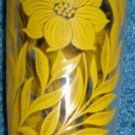Sour Cream Glass Jar Hazel Atlas Flowers