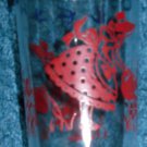 Hazel Atlas Glass Jar Girl Watering Flowers Sour Cream Hazel Atlas Glass Jar Girl Watering Flowers Sour Cream