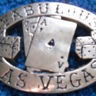 Las Vegas Brass Belt Buckle Black Jack