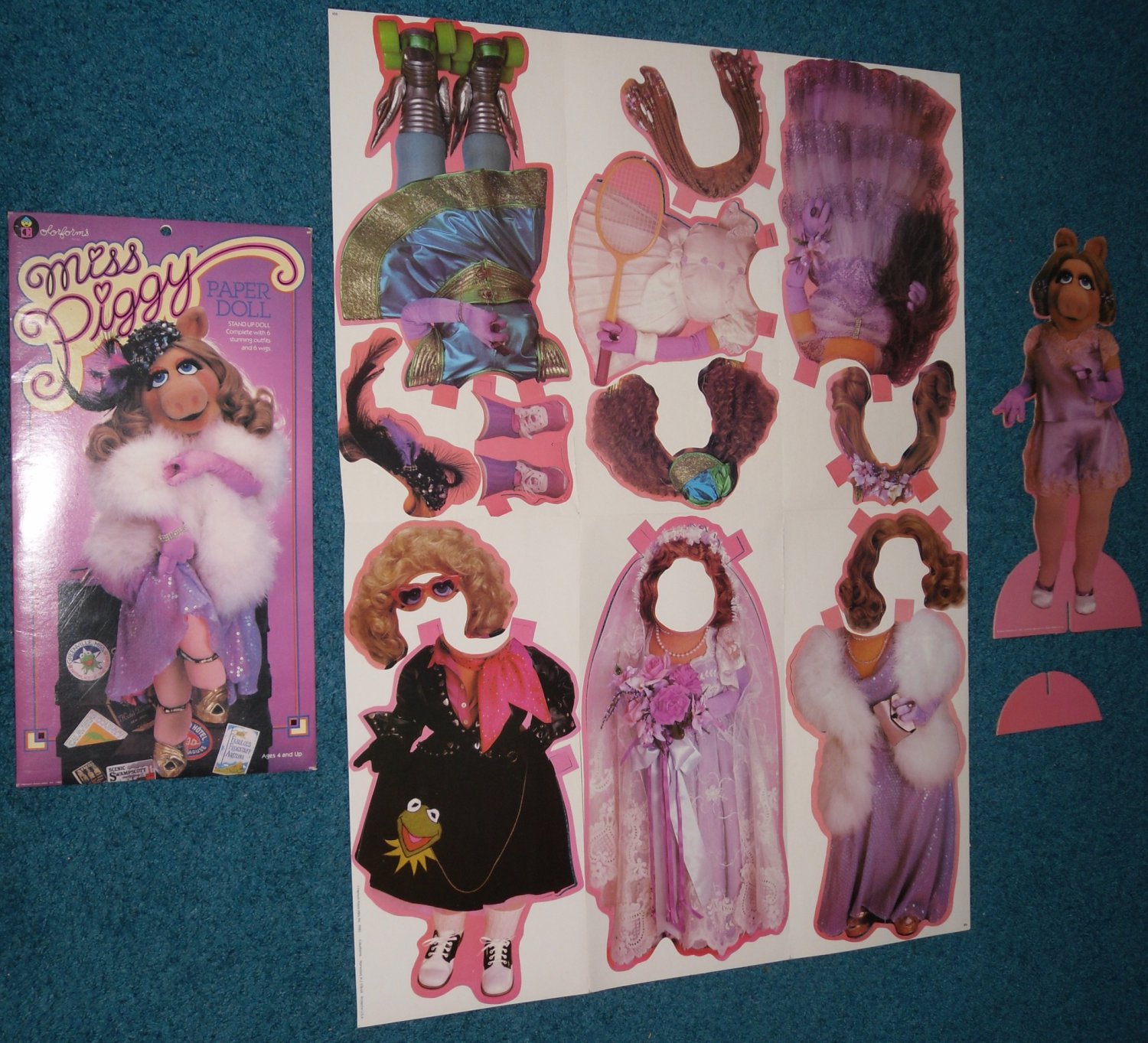 miss piggy paper doll set