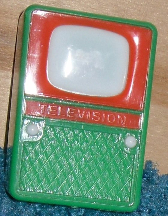 Doll House Television Vintage Dollhouse Plastic TV