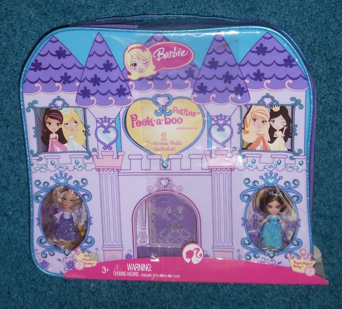 Barbie Peek-A-Boo Petites Dolls Playset Case Mattel