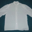 Oscar de la Renta Expressions White Blouse Shirt Women 8