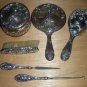 Antique Mauser Vanity Set Fine Sterling Silver Cherubs