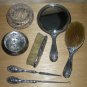 Antique Mauser Vanity Set Fine Sterling Silver Cherubs
