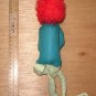 Cloth Pixie Elf Knee Hugger Red Hair Christmas