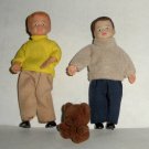 Town Square Dollhouse Dolls Boys with Bear