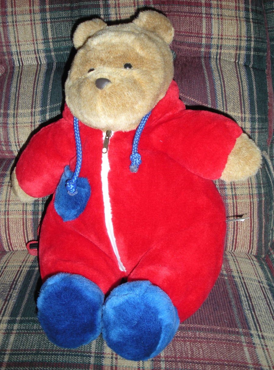 paddington bear cycling plush