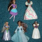 5 McDonald's Barbie Dolls Ballerina, Birthday 5 McDonald's Barbie Dolls Ballerina, Birthday