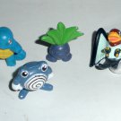 4 Pokemon Mini Figures Pollywhirl Oddish Poliwhirl