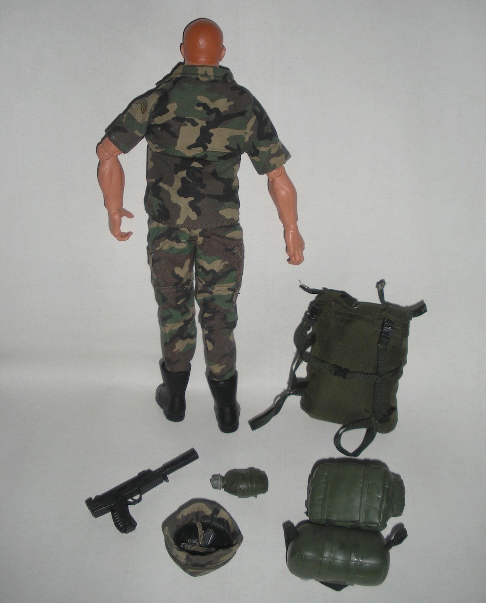 Gi Joe Figure Army Paratrooper Accessories Hasbro With Parachute