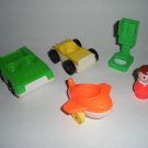 Little People Cars Airplane Telephone Girl Fisher Price Lot 5