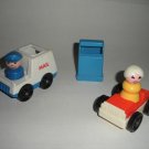 Little People Mailman Truck Car Mailbox Lady Fisher Price Lot 7