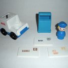Little People Mail Box, Truck, Bank, Barber, Pet Shop Lot 11