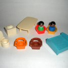 Little People Furniture Table Chairs Bathroom Bed African Americans Lot 14