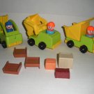 Little People Construction Crane, Dump Truck Fork Lift Lot 21 Little People Construction Crane, Dump Truck Fork Lift Lot 21