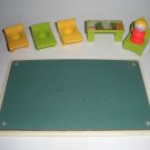 Little People Nursery School 923 Desk, Chairs Teacher Lot 22