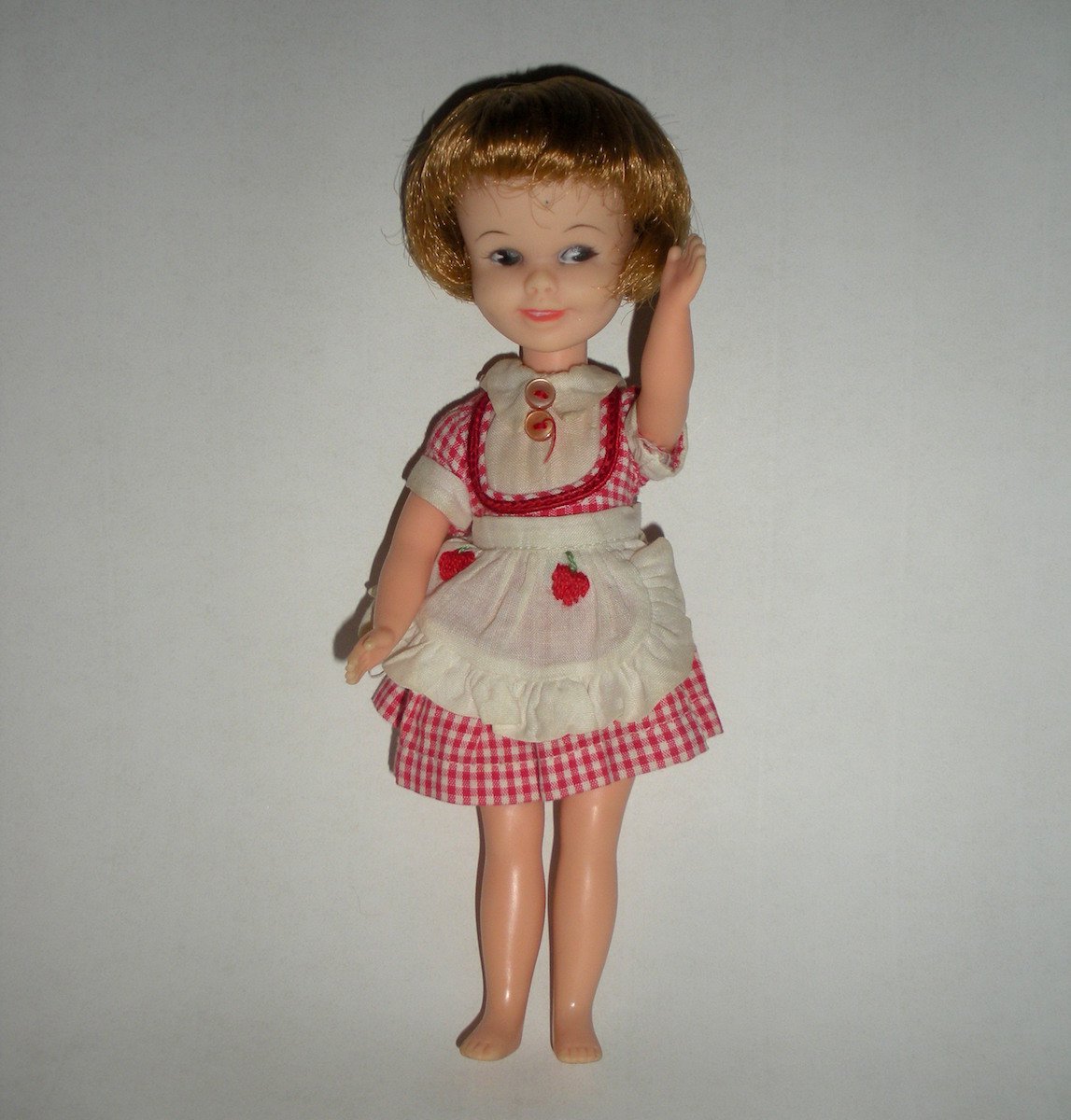 Penny Brite Doll Red Checker Dress Apron