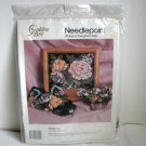 Needlepoint kit Floral Roses Golden Bee Candamar