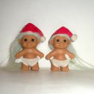 2 Santa Baby Troll Dolls by Russ 2 Santa Baby Troll Dolls by Russ