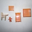 Marx Dollhouse Baby Furniture Set Disney Lot 1 Marx Dollhouse Baby Furniture Set Disney Lot 1