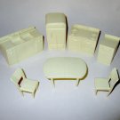 Marx Dollhouse White Kitchen Furniture Lot 7 Marx Dollhouse White Kitchen Furniture Lot 7
