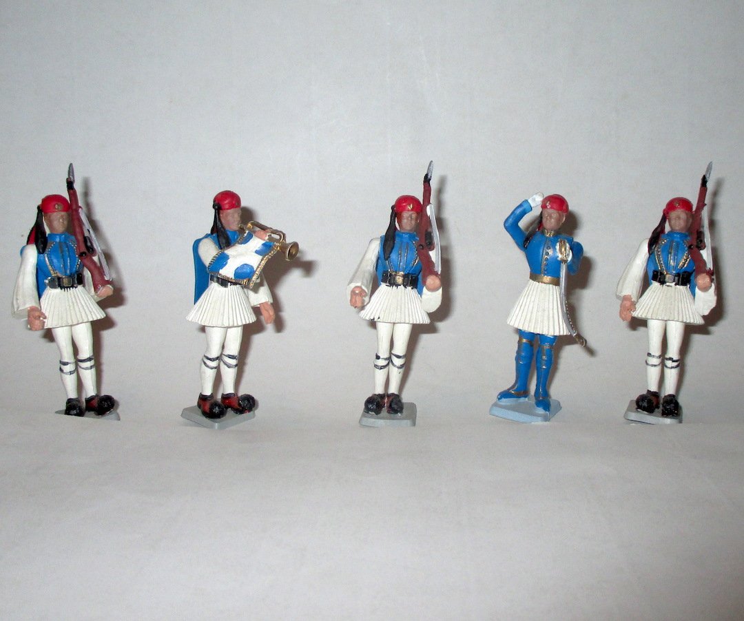 Soldats Grecs Contemporains - Infanterie - Figurines Plastique Peint - NEUFS