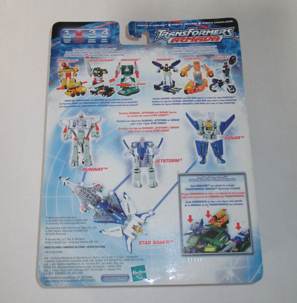 Transformer Armada Mini Con Set Jetstorm Runway Sonar