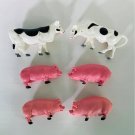 Vintage Nylint Pigs Cows Plastic Figures