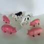 Vintage Nylint Pigs Cows Plastic Figures