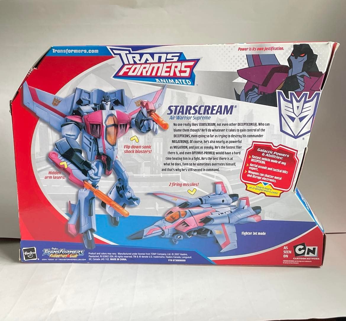 Transformers Animated Voyager Class StarScream Robot Figure