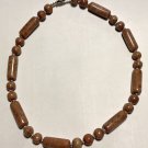 Brown Agate Stone Bead Necklace Brown Agate Stone Bead Necklace