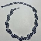 Vintage, Coro, Choker, SilverTone Necklace Leaf Pattern
