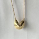 Elana Wa, Fortune Cookie, GoldTone Necklace