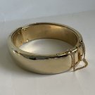 Vintage Bracelet, Hinged, Goldtone, Cuff, Bangle