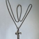 Stainless Steel 3 layered Cross Pendant Christian