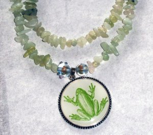 Frog Stone Necklace