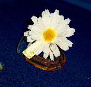 Daisy Flower Hair Accessory Barrette Clip OOAK