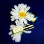 Daisy Flower Hair Accessory Barrette Clip OOAK