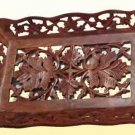 Handmade Wooden Fruit Serving Tray/ Dish- Cut Work
