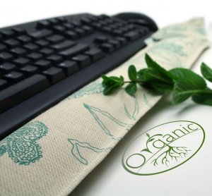 Organic cotton Relaxing Computer Wrist Support - Peppermint