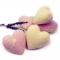 Lavender Patchouli Bath fizzing Hearts set of 2