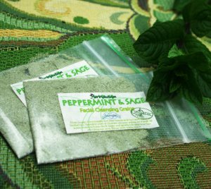 Peppermint Sage Facial Cleansing Grains Sample