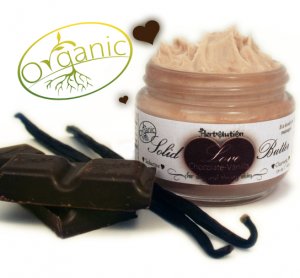 Chocolate Vanilla Organic Solid Love Massage and Body Butter