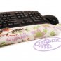 Organic Computer Keyboard Wrist Rest and Mouse Support set