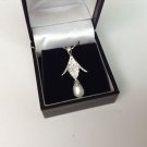 Pearl Pendent  Fresh Water 18K Gold plating 16"  Chain
