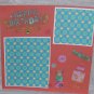 "Happy Birthday Candles"-Premade Scrapbook Page -8x8 Layout