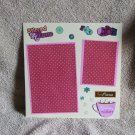 "Stirred and Love"-Premade Scrapbook Page -8x8 Layout