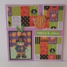"Thrills and Chills Witch"-Premade Scrapbook Page -8x8 Layout